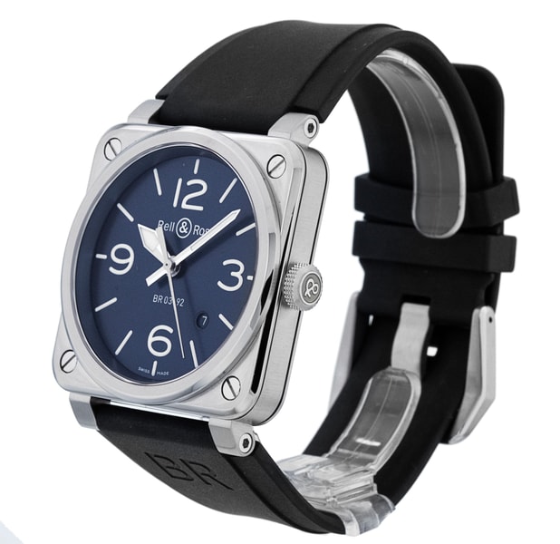 Bell and Ross BR03-92 BR0392-BLU-ST/SCA